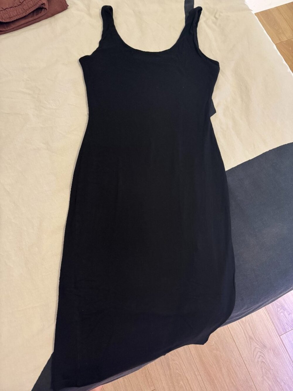 EUC Shinestar Black Sleeveless Tank Midi Dress Sz M